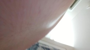 Big fat hunk bending over Showing his ass behind