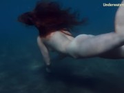 Lesbian babes in the pool and redhead on Tenerife 4/16