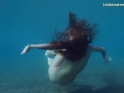Lesbian babes in the pool and redhead on Tenerife 5/16