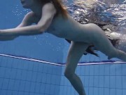 Lesbian babes in the pool and redhead on Tenerife 7/16