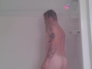 Solo showering failed masturbation  1/16