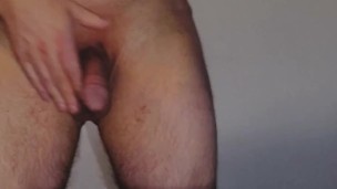 horny husband loves sperm - from no erection to big perfect cock with multiple cumload cumshot