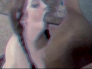 Pigtailed Succulent Samantha swallowing a black cock 8/16