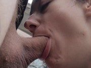 good little cum slut swallows daddy before work 6/16