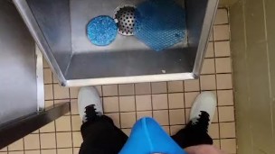 Johnholmesjunior in very risky mens public vancouver bathroom