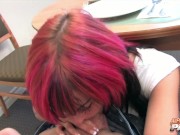 4k vixen Sunny Spark cock sucking under the desk 13/16