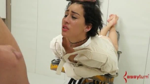 A Bad Housewife gets Her Anal Punishment For a Messy Apartment