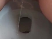 Hairy pussy peeing in toilet  6/16