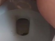 Hairy pussy peeing in toilet  9/16