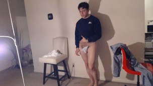 A Casual Jock Blue Sweater & Boner Jerk Kind of Day!