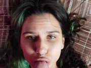 Fucked Step Sister In Mouth, Takes Cum On Face 10/16