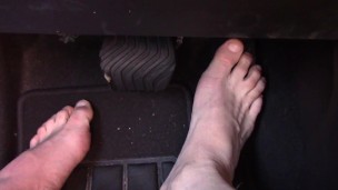 Driving barefoot in Tampa Bay Florida