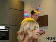 HUNT4K. Greedy man for money permits blond GF to have anal with stranger 6/16