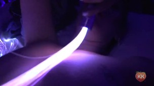 EDC Festival Girl Gets Cumshot on Ass in Kitchen