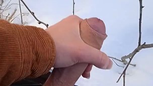 Jerking my dick off in front of this beautiful view!!! /Nature/Almost got Caught!