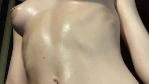 Smeared my body with oil and dance;)