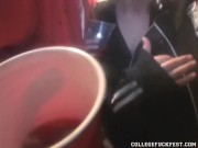 College cock sucking teen goes down on dick