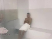 A stranger gives me his cum on my mouth in the sauna of the club 1/16