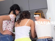 itsPOV - Slutty teens Liloo, Megan Venturi and Stasia Si tease and fuck your dick in fourway 1/16