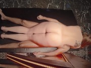 Curvy Pale Redhead Milf Full-Body Oil Massage and Thick Juicy Thighs Thighjob Cum - Ginger Ale 14/16