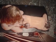 Curvy Pale Redhead Milf Full-Body Oil Massage and Thick Juicy Thighs Thighjob Cum - Ginger Ale 3/16