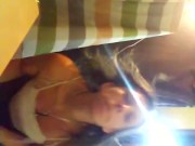 Milf taking a smoke and play break from painting 10/16