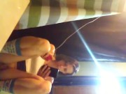 Milf taking a smoke and play break from painting 11/16