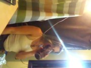 Milf taking a smoke and play break from painting 4/16