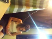 Milf taking a smoke and play break from painting 7/16