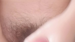 Cum shot !! Masturbate in blue sexy underwear
