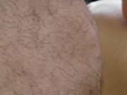 Her pussy swallowing my cum shot after fucking her with a dildo. 13/16