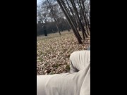 In the middle of central park I gave him handjob ! Do you think we were caught ? :D - Tonny and Mia 11/16