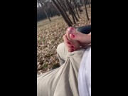 In the middle of central park I gave him handjob ! Do you think we were caught ? :D - Tonny and Mia 12/16