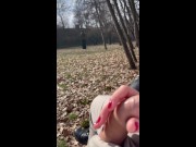 In the middle of central park I gave him handjob ! Do you think we were caught ? :D - Tonny and Mia 9/16