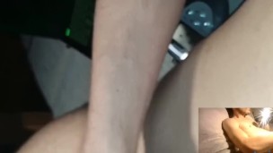 Electro masage cock And cumshot