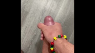 Jerking off and lots of cum