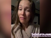 POV blowjob while I giggle about B's dick taste reminds me of, reverse cowgirl riding sex to cumshot on ass - Lelu Love 9/16