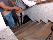 Me follo a mi Vecina despues de sus clases presenciales !antes de que llege su familia 10/16