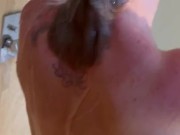 Blowjob shower and cum on small tits at hotel  2/16