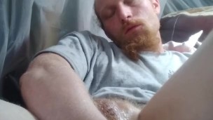 Anal dildo cumshot redhead