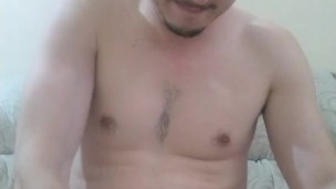 Handsome man just showing off beautiful balls and cock