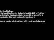 Deep anal pegging with Mr Hankey Serpentine Dildo XL - Collaborative Cum Challenge 1/16