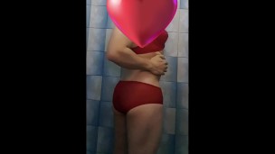 Sissy Marina in the shower