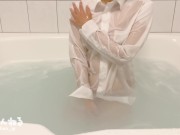 【密着混浴ローション風呂】全身ヌルヌルで感度MAX! 生ハメ立ちバックSEX 素人/パイズリ/手コキ/ハメ撮り/個人撮影/まろちゃんねる 3/16