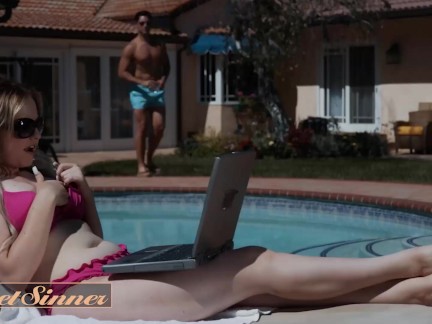 Sweet Sinner - Cute Teen Britney Light Swaps Dads With Her Friend & Enjoys The Fuck Of Her Life