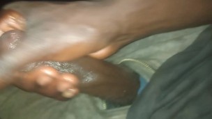 CUMMINGS IN THE WOODS AT NIGHT 🤸🍆🍆LOVED IT