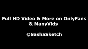 Sexy slut fingers herself, then makes a mess of her throat and ass with two big cocks