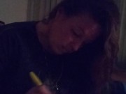 Excited to suck daddy's dick part 1 (camera 2) girl smoking and cuddling 8/16