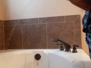 Bathtub Pissing With A Hard Cock 14/16