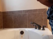 Bathtub Pissing With A Hard Cock 16/16